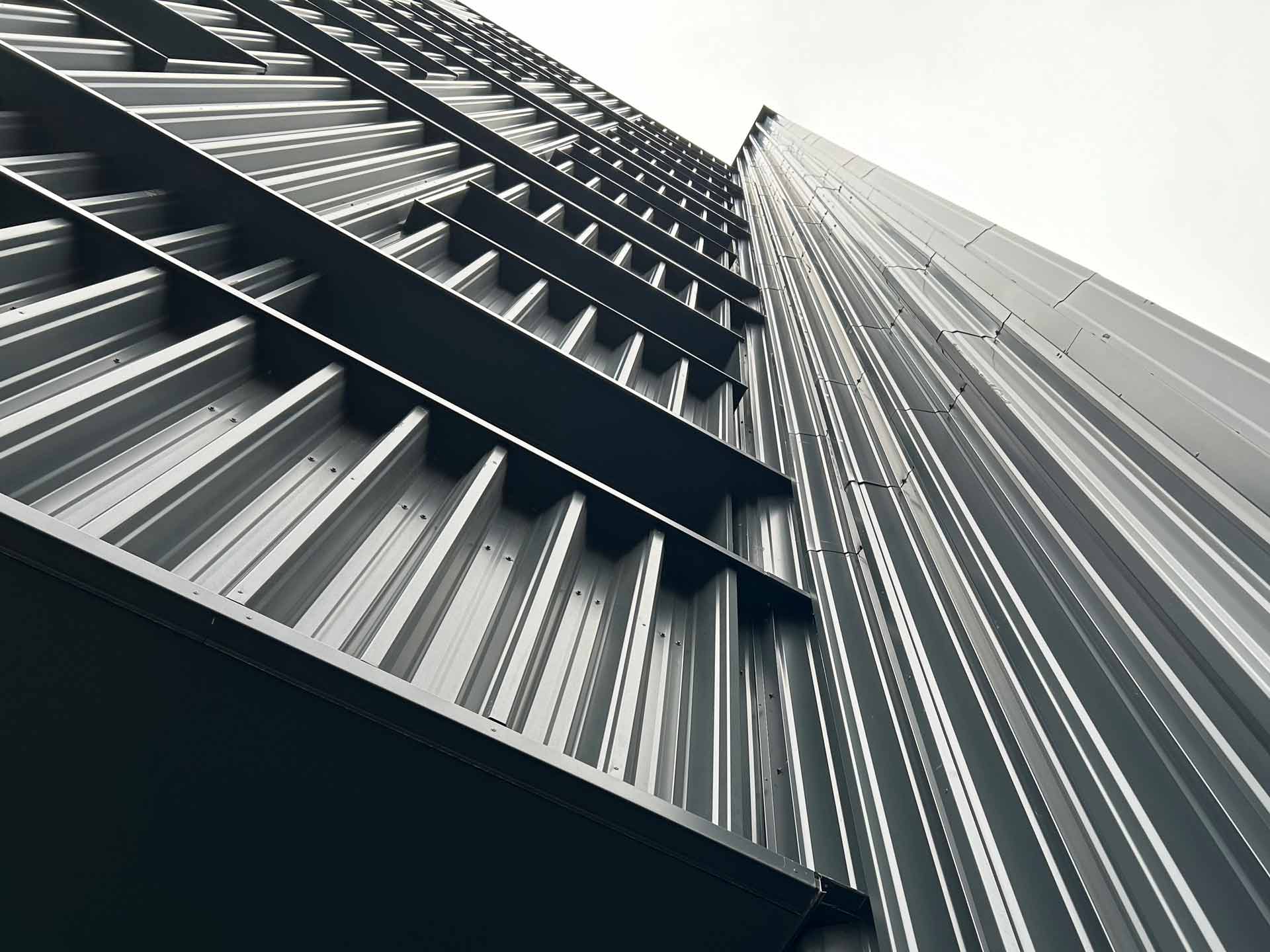 Detailansicht einer Fassade mit Fenster